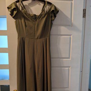 Olive green large pants jumpsuit